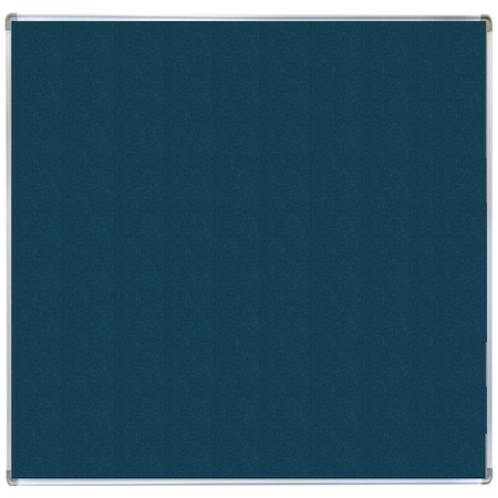 Aarco VIC Cork Bulletin Board with Euroframe Design 48"x48" Blueberry ERC4848214